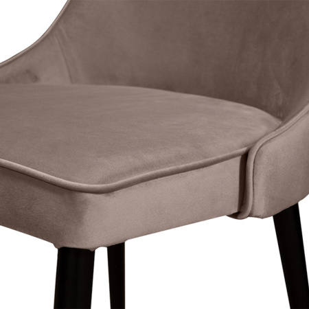 Стул B140 (B140 MOKKA VL12, BK, VD)